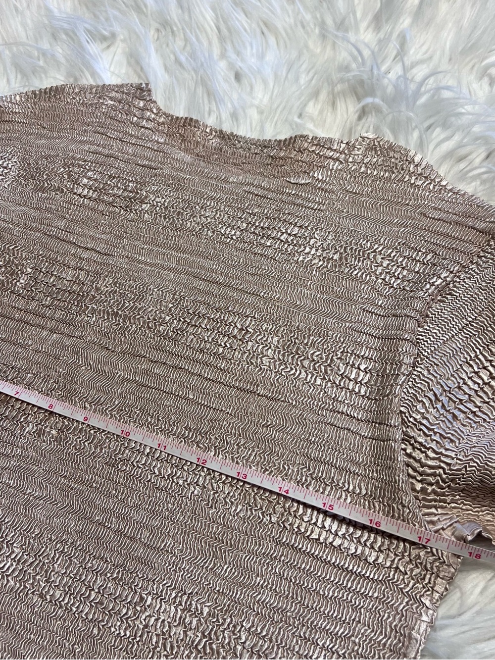 Vintage stretch Pile ou face Paris Lightweight Scoop Neck Sweater in Beige - Picture 4 of 4